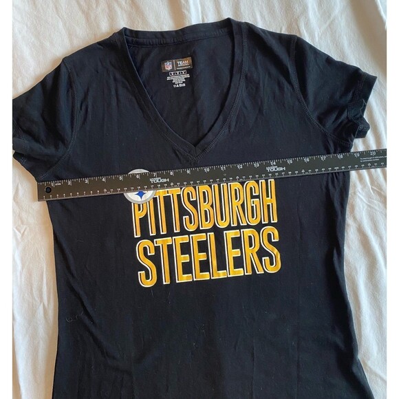 NFL T-Shirt Women's Size M Color Navy Pittsburgh Steelers Sleepwear Top - Picture 7 of 9